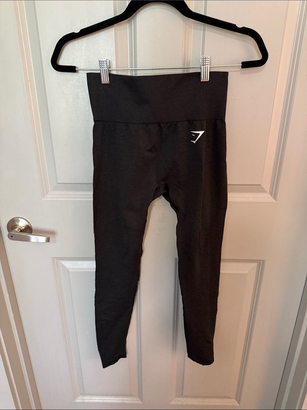 Gymshark Kids Black High-Rise Active Leggings with Logo